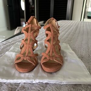 MICHAEL Michael Kors Tan Heels with Braided Detail